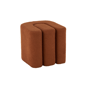 9th & Pike® Contemporary Copper Polyester Ottoman - image 3