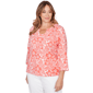 Plus Size Hearts of Palm Printed Essentials Tropical Blouse - image 3