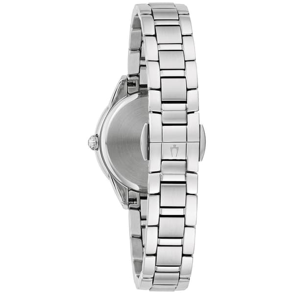 Womens Bulova Sutton White Dial Bracelet Watch - 96R253