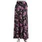 Plus Size NY Collection Pull On Tie Waist Skirt - Black/Mauve - image 3
