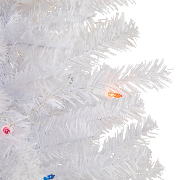 Northlight 2ft. Pre-Lit Slim Woodbury White Pine Christmas Tree