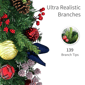 Puleo International 6ft. LED Ornaments & Pinecone Adorned Garland - image 5