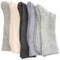 Mens Born&#40;R&#41; 5pr. Marled Organic Cotton Rib Crew Socks - Grey - image 1