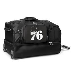 MOJO Philadelphia 76ers 27in. Drop Bottom Wheeled Duffel Bag