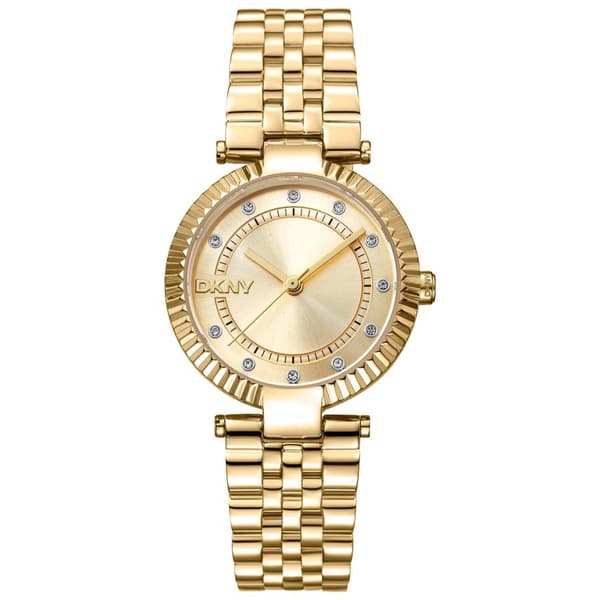 Womens DKNY Essential Glitz Champagne Dial Watch - DK1L042M0055 - image 