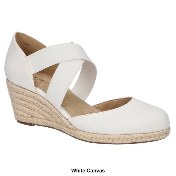 Womens Easy Street Pari Espadrilles Wedges Sandals