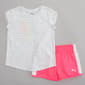 Girls &#40;4-6x&#41; Puma&#40;R&#41; 2pc. Marled Butterfly Shimmer Tee & Shorts Set - image 1