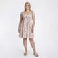 Juniors Plus Derek Heart Puff Short Sleeve Smock Bodice Dress - image 1