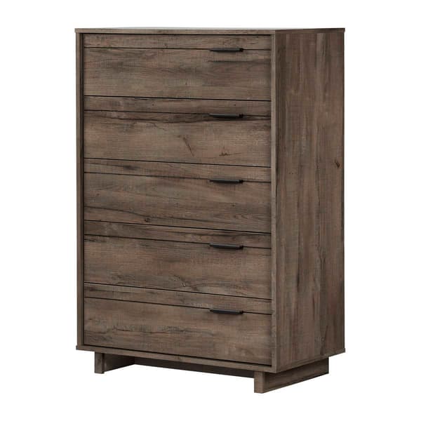 South Shore Fynn Fall Oak 5-Drawer Chest - image 