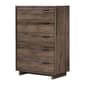 South Shore Fynn Fall Oak 5-Drawer Chest - image 1
