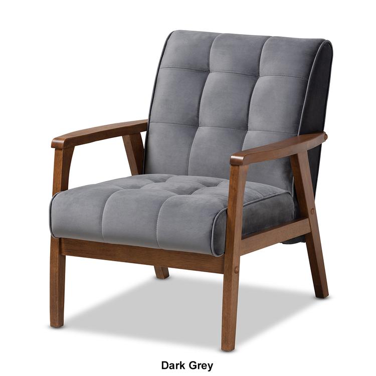 Baxton Studio Asta Mid-Century Wood Armchair