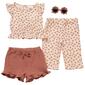 Toddler Girl Little Lass&#174; 3pc. Floral Set w/ Shorts & Sunglasses - image 2