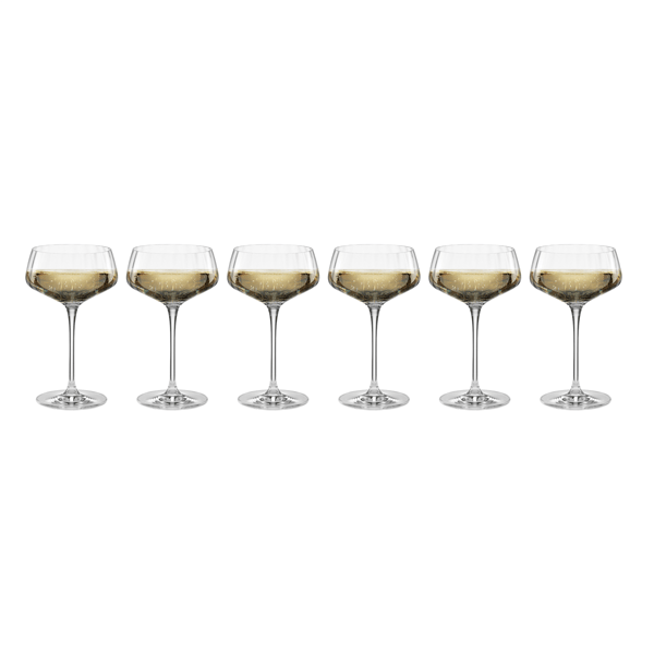 Lenox® Tuscany Classics Angled Optic Coupe Glasses - Set of 6