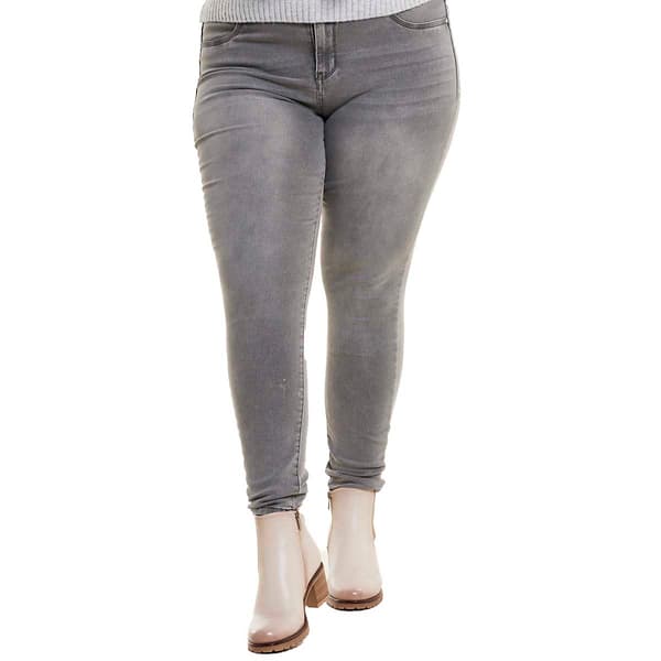 Juniors Plus Wallflower Blair High Rise Denim Skinny Jeans