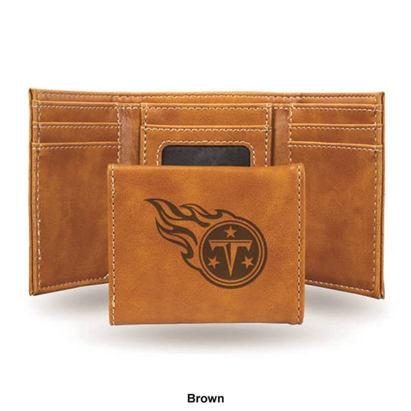 Mens NFL Tennessee Titans Faux Leather Trifold Wallet