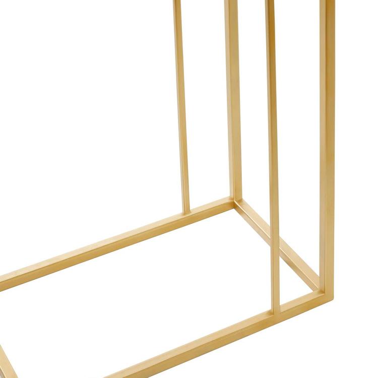 9th & Pike® Gold Metal Contemporary Accent Table