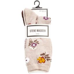 Womens Steve Madden 5pk Flower Houndstooth Crew Socks