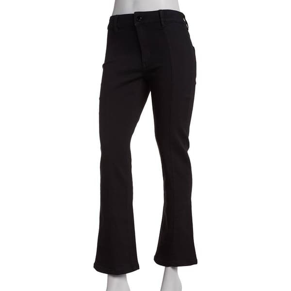 Womens Tahari Mid-Rise Mini Boot Leg Silk Denim Pants - image 