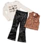 Girls &#40;7-12&#41; Little Lass&#174; 3pc. Leopard Vest Bow Top & Flare Pants - image 2