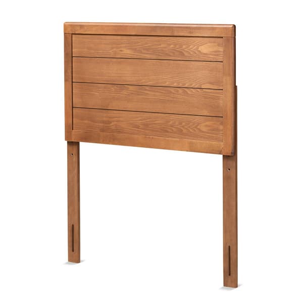 Baxton Studio Seren Walnut Brown Wood Twin Size Headboard - image 