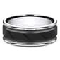 Mens Endless Affection™ 8mm Cobalt Black Cut Center Band Ring - image 3