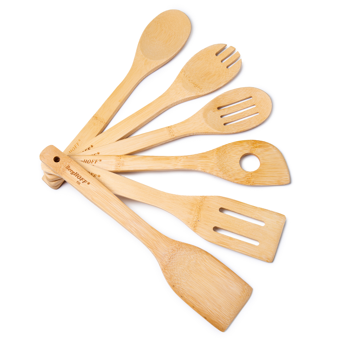 BergHOFF Bamboo 6pc. Wooden Cooking Utensil Set
