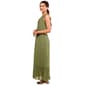 Womens Luxology Sleeveless V-Neck Gauze Maxi Dress - image 4