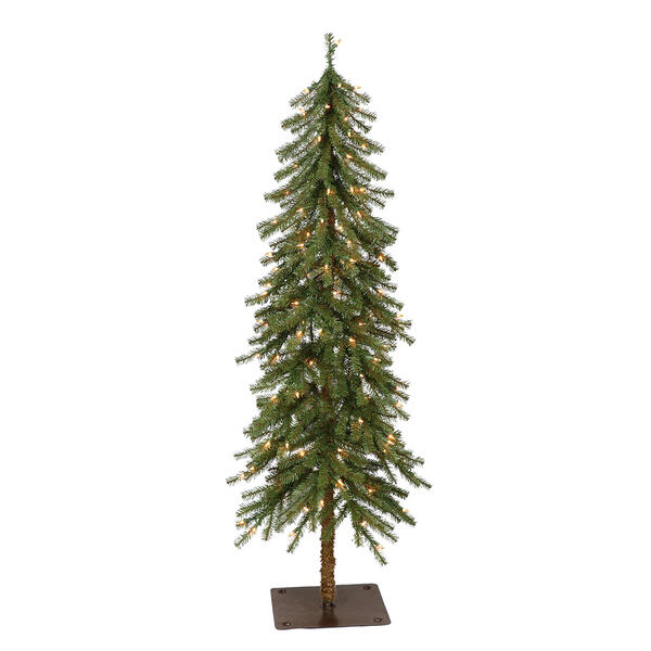 Puleo International Pre-Lit 5ft. Alpine Christmas Tree - image 