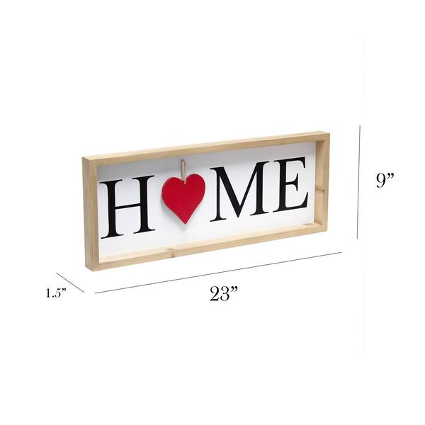 Elegant Designs Farmhouse Seasonal Symbol "Home" Wooden Frame