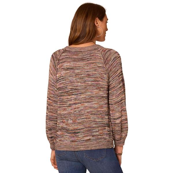 Petite Democracy 3/4 Blouson Sleeve Space Dye Sweater
