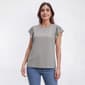 Womens Preswick & Moore(R) Solid Mix Media Blouse - image 1