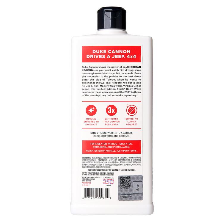 Duke Cannon Jeep American Legend Body Wash