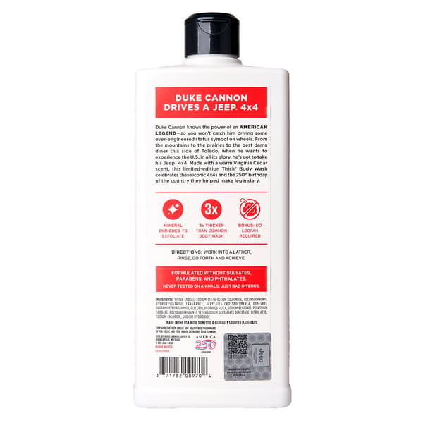 Duke Cannon Jeep American Legend Body Wash