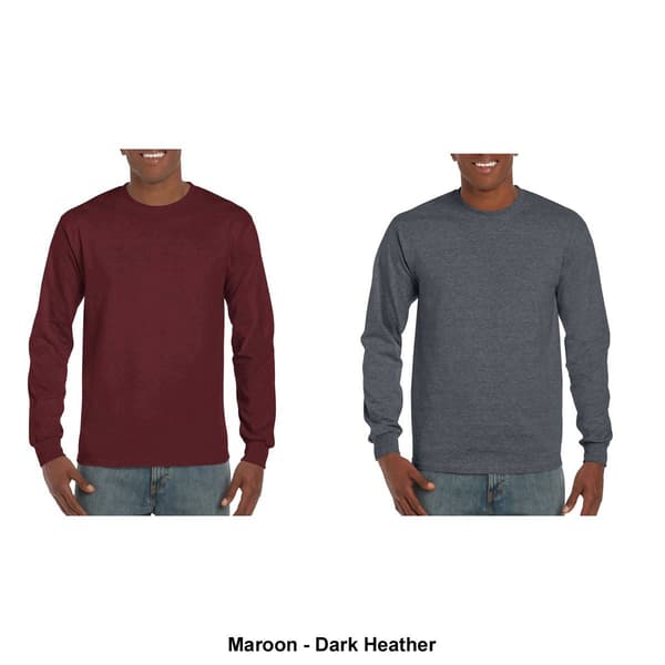 Mens Gildan® Classic Long Sleeve Ultra Cotton Crew Neck Tee