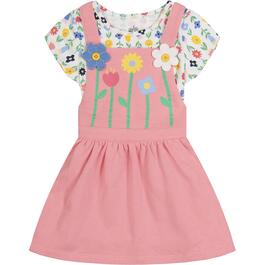 Baby Girl &#40;12-24M&#41; KHQ 3pc Floral Top & Skirtall  Set