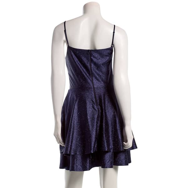 Juniors Emerald Sundae Glitter Emma Double Tier Skater Dress