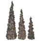 Seasonal LLC LED Greenery Cone Trees - Set of 3 - image 1