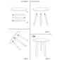 9th & Pike® White Wood Contemporary Accent Table - image 10