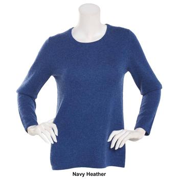 Womens Preswick u0026 Moore Long Sleeve Jewel Neck Cashmere Sweater - Boscov's