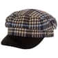 Womens Steve Madden Plaid Suede Brim Newsboy Cap - image 1