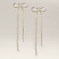 Ashley Rhinestone Bow Earrings - image 1