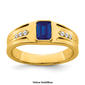 Mens Gentlemen’s Classics™ 14kt. Gold Sapphire & Diamond Ring - image 7