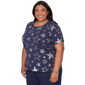 Plus Size Alfred Dunner Lady Liberty Short Sleeve Stars Blouse - image 3