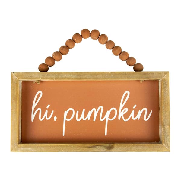 Northlight Seasonal 11.75in. Hi Pumpkin Autumn Wall Sign - image 