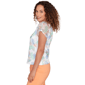 Petite Hearts of Palm All Sun and Games Leaf Textured Blouse - image 4