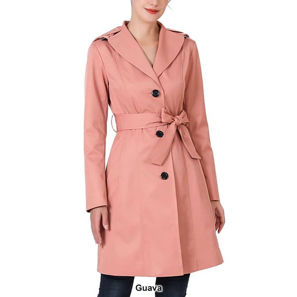 Womens BGSD Waterproof Hooded Trench Coat