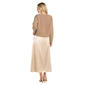 Womens R&M Richards Satin Midi Dress with Beaded Sweater Overlay - image 2