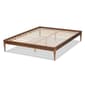 Baxton Studio Tallis Classic Brown Wood Queen Size Bed Frame - image 4