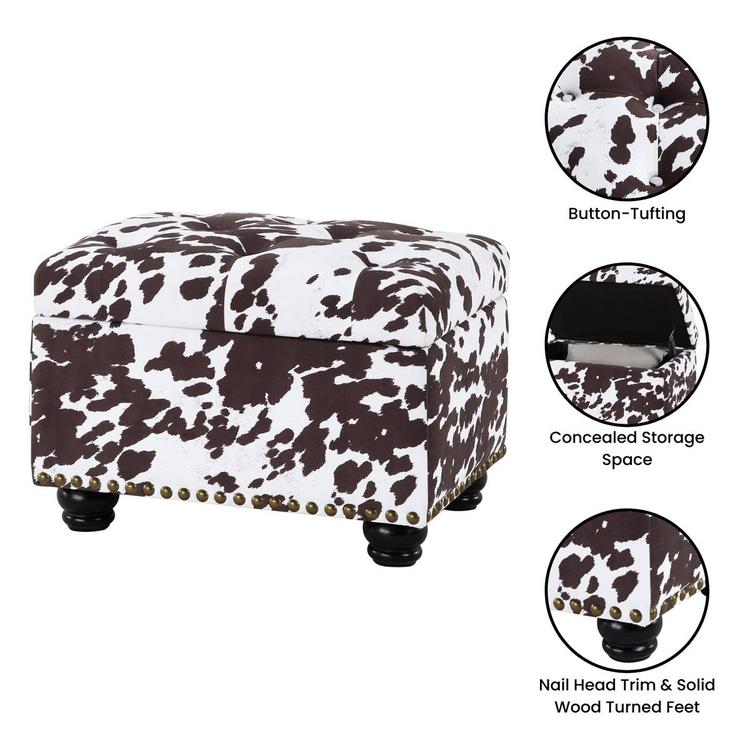 Convenience Concepts Designs4Comfort 5th Avenue Storage Ottoman