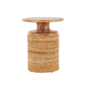 9th & Pike® Traditional Brown Banana Leaf Accent Table - image 3
